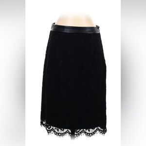 Brixon Ivy Elegant Black Lace Skirt Size Small